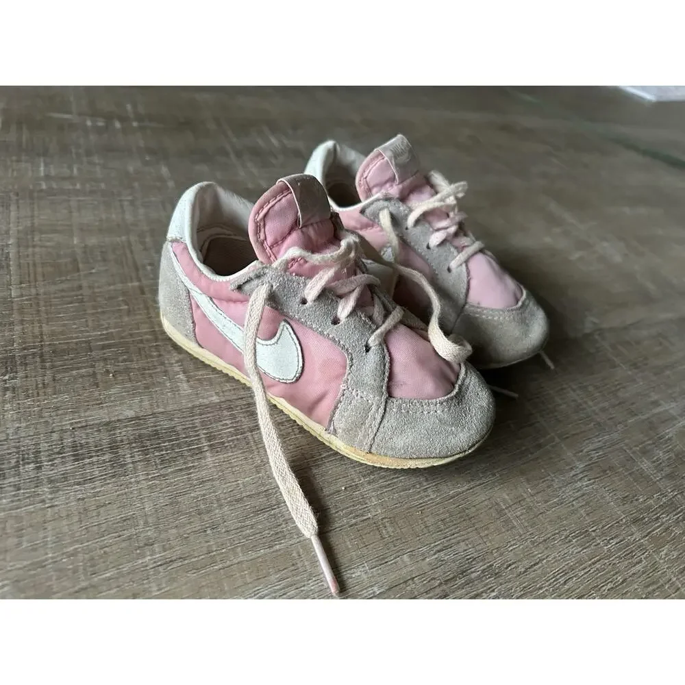 Vintage Nike Baby Toddlers Sneakers Pink White Shoes 6.5 Cortez 850507 80s - Picture 3 of 15